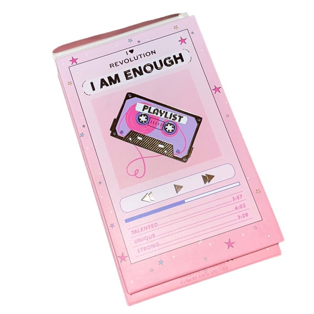 •I LOVE REVOLUTION•NIB "I AM ENOUGH" 8/SOFT MATTE & METALLIC EYESHADOWS PALETTE